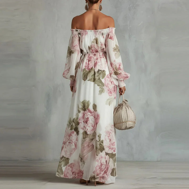 Fatima Off Shoulder Wedding Guest Dress