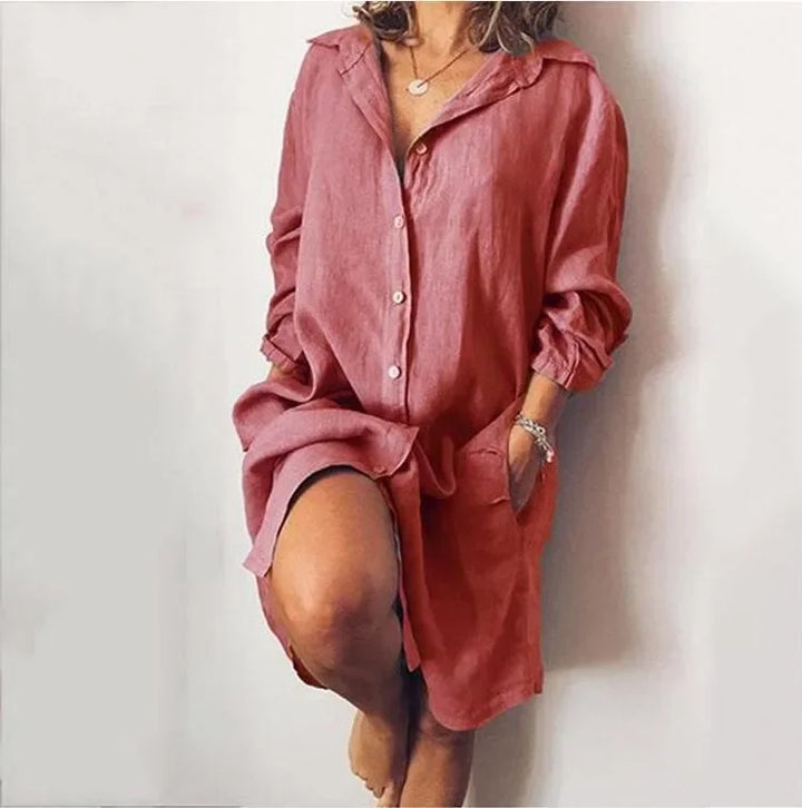 Ria Pocket Shirt Mini Dress