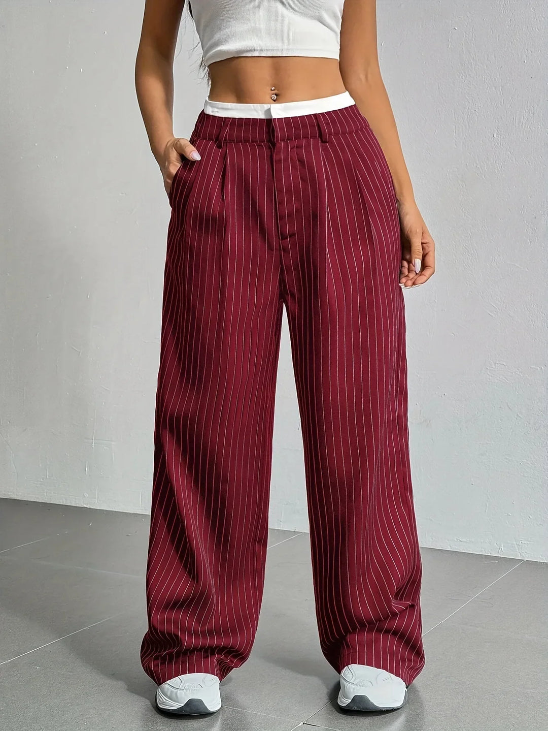 Emiara Classic Striped Pants
