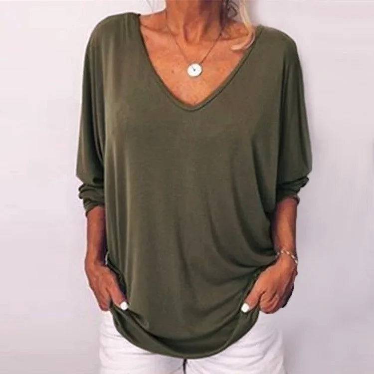 Giselle V-Neck Button Top