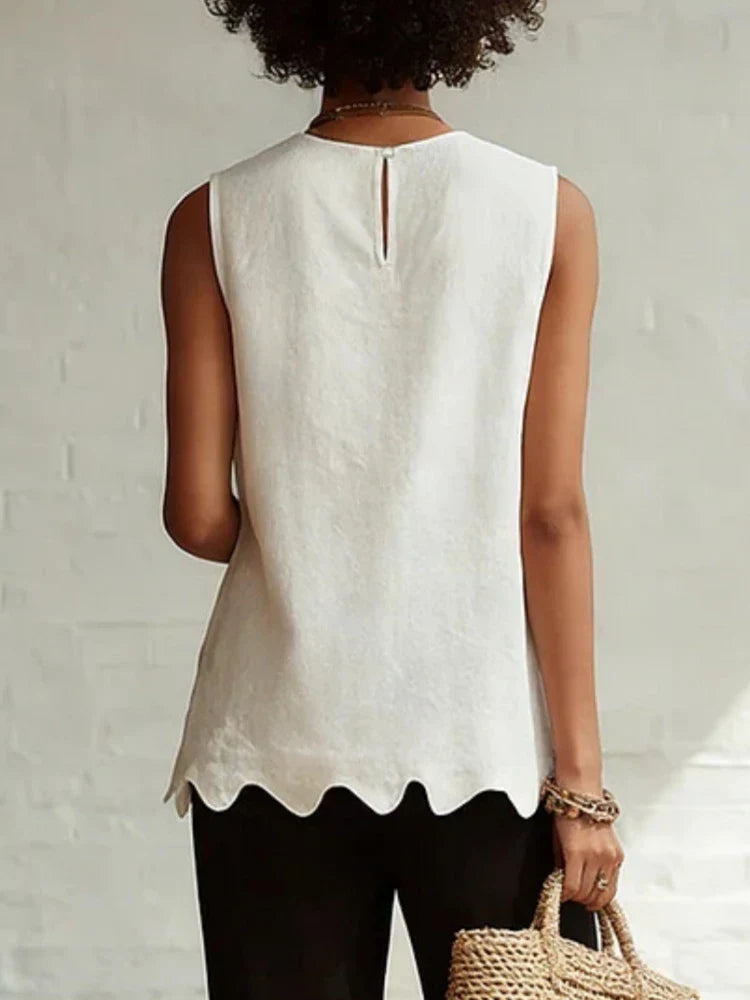 Bravelle Flowy Sleeveless Casual Top