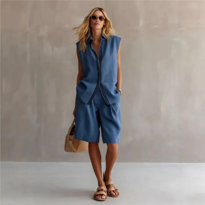 Joelle Sleeveless Shorts Set