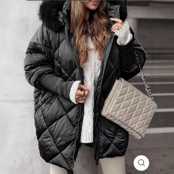 Undine Diamond Quilted Puffer Coat