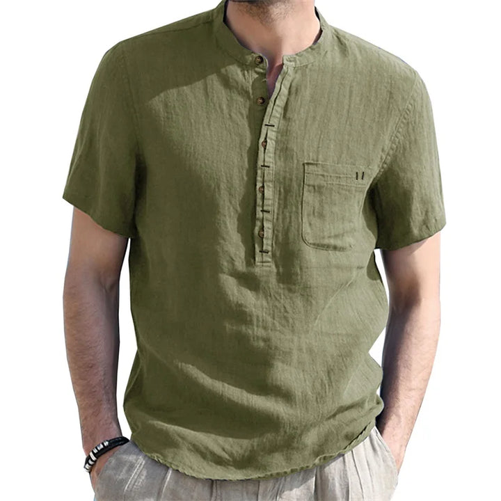 Berkeley Linen Henley Shirt