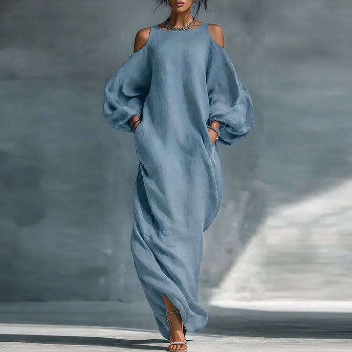 Callen Bohemian Linen Maxi Dress