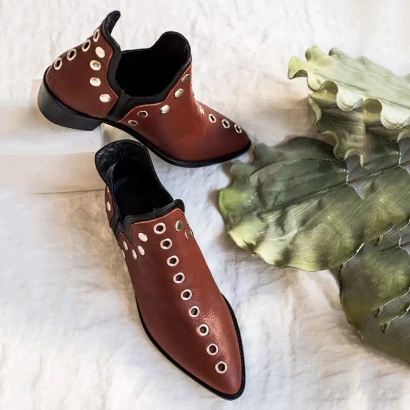 Zelie Stud Pointed Ankle Boot