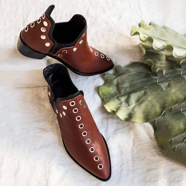 Zelie Stud Pointed Ankle Boot