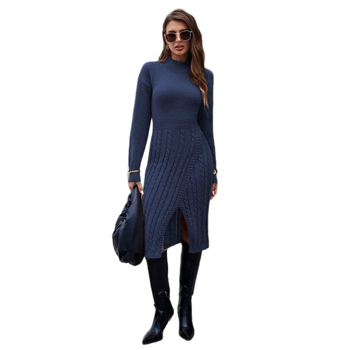 Fiorella Cable Knit Sweater Dress