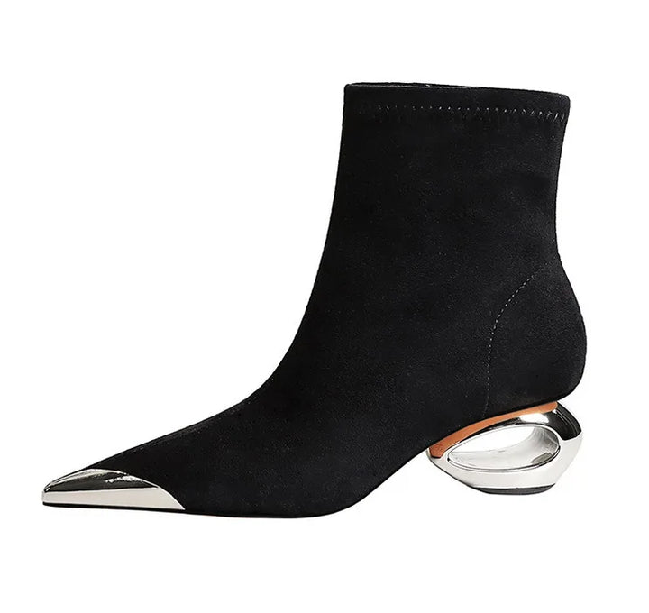 Alvina Hollow Ankle Boots