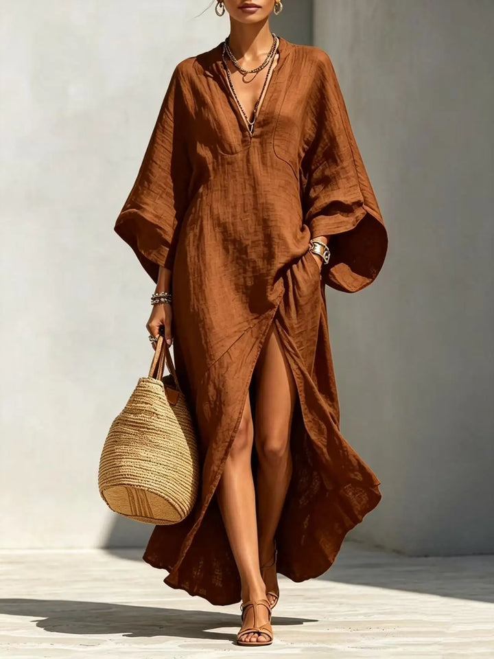 Rhiannon High Slit Boho Maxi Dress