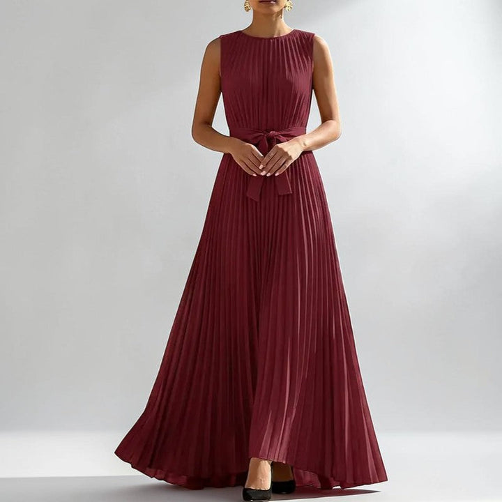 Brielle Elegant Pleated Maxi Dress