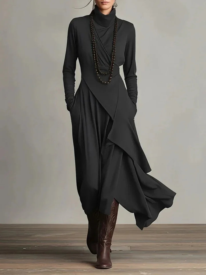 Jolene Draped Crossover Maxi Dress
