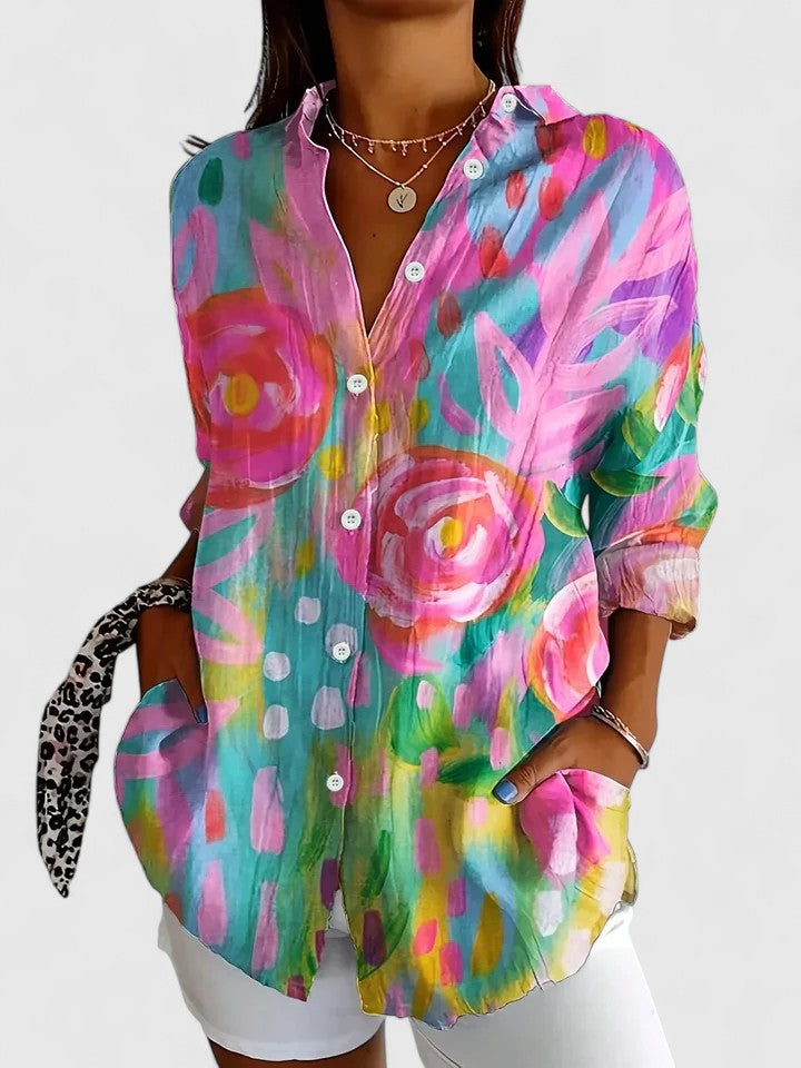 Xaviera Floral Print Blouse