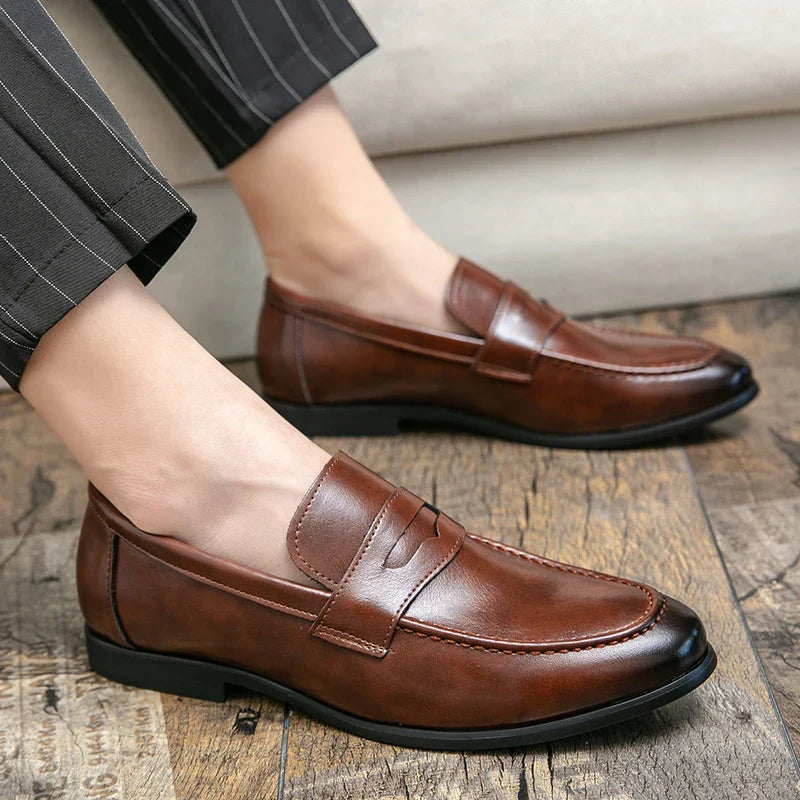 Zak Classic Leather Loafers