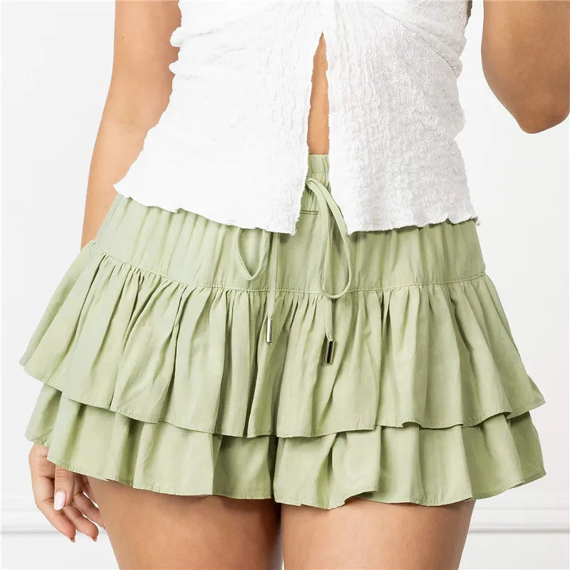 Bethany Summer Mini Ruffle Skirt