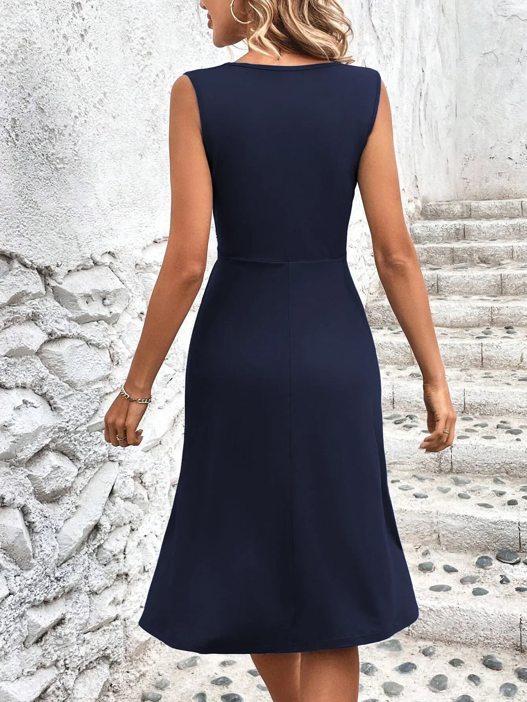 Nerissa Wrap Waist Midi Dress