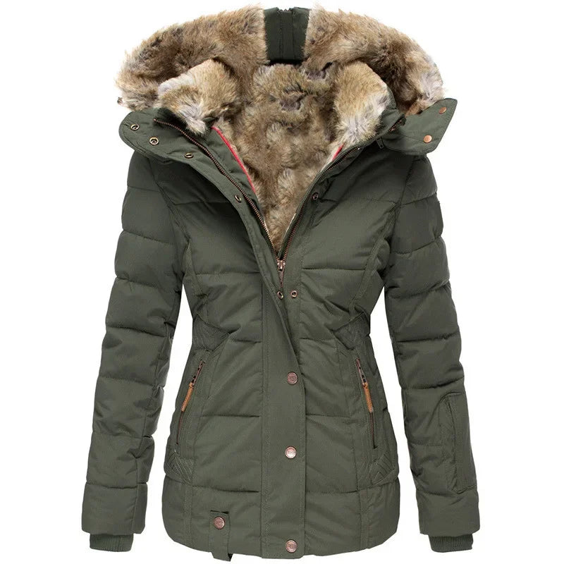 Annabel Detachable Faux Fur Puffer