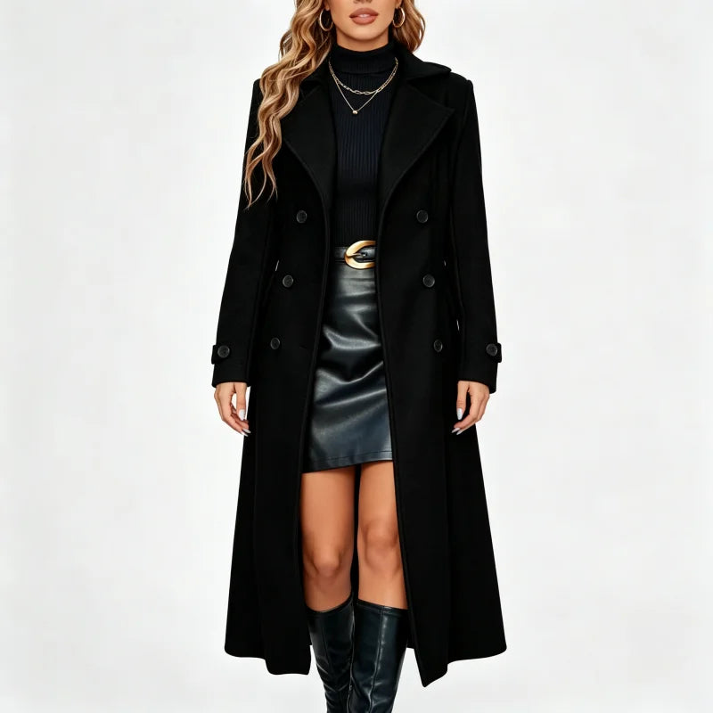 Thea Double Breasted Wool Coat
