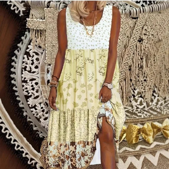 Roselyn Elegant Floral Midi Dress