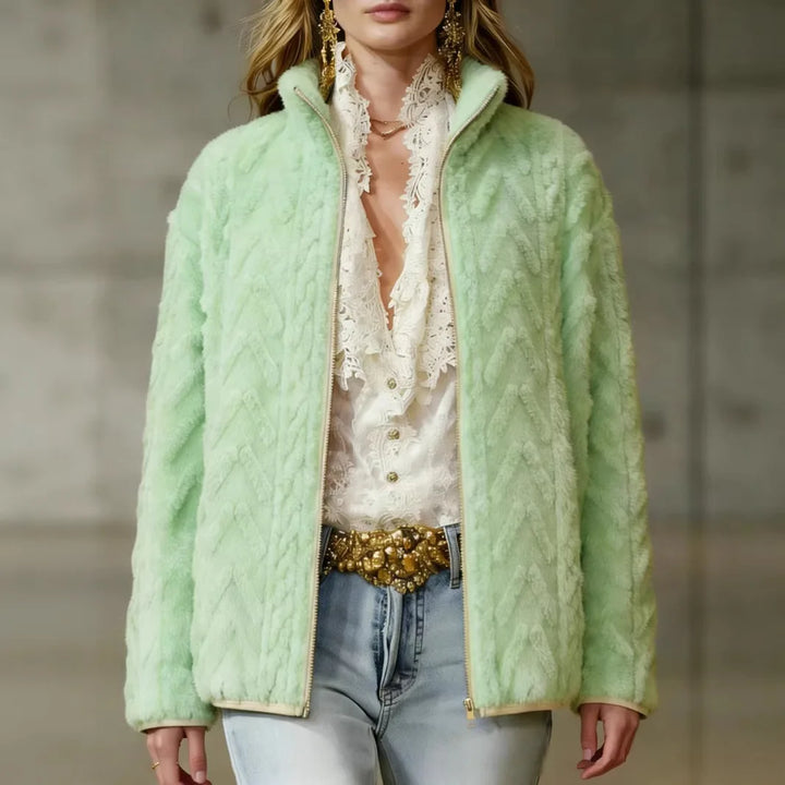 Rosalyn Textured Fleece Jacket