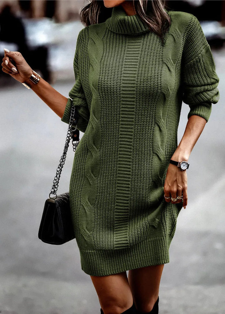 Miranda Turtleneck Sweater Dress