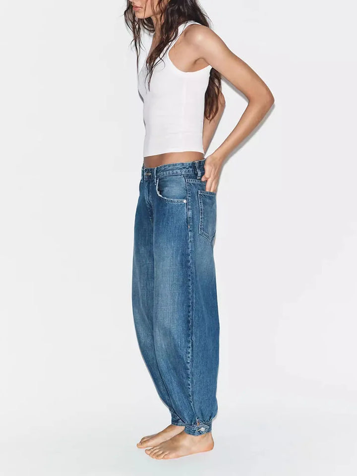 Paige Balloon Denim Trousers