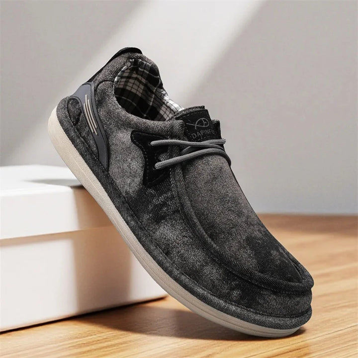 Wesley Washed Canvas Loafers