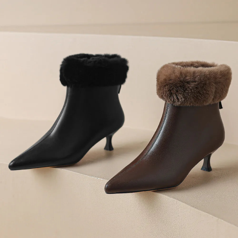 Claire Leather Ankle Boots