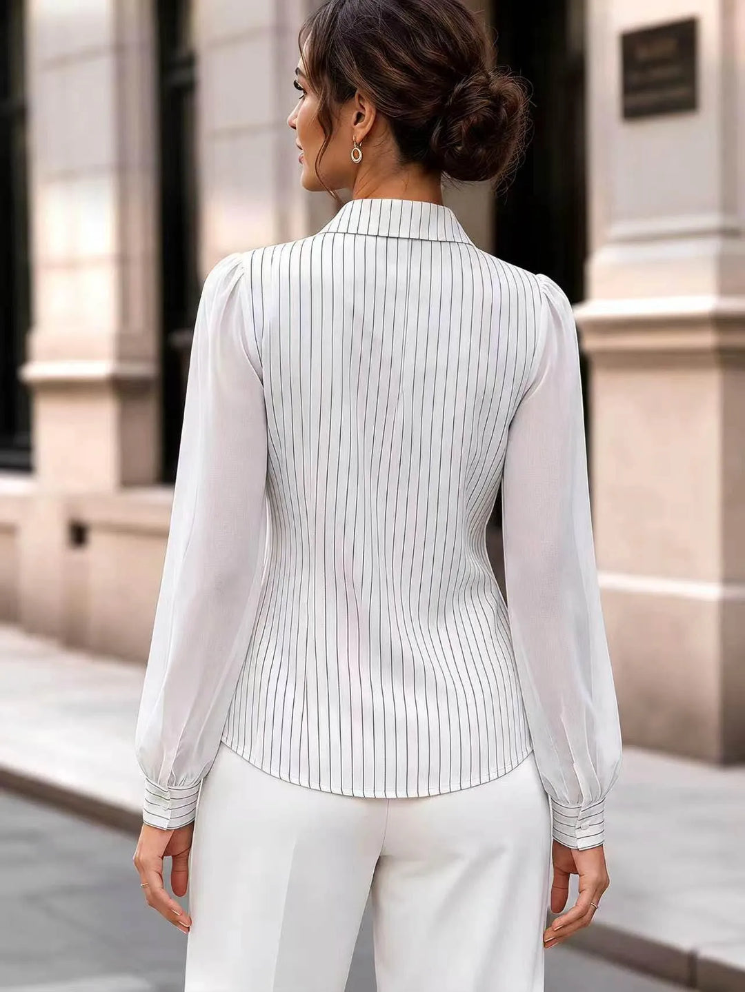 Adelina Belted Waist Blouse