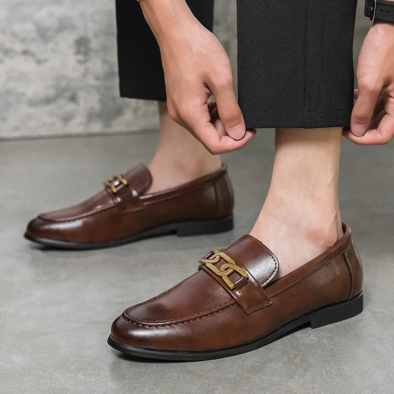 Charles Leather Dress Loafers
