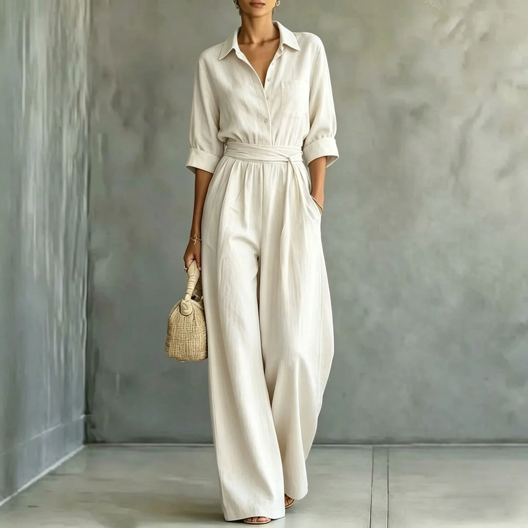 Juliana Casual Wide Leg Jumpsuit