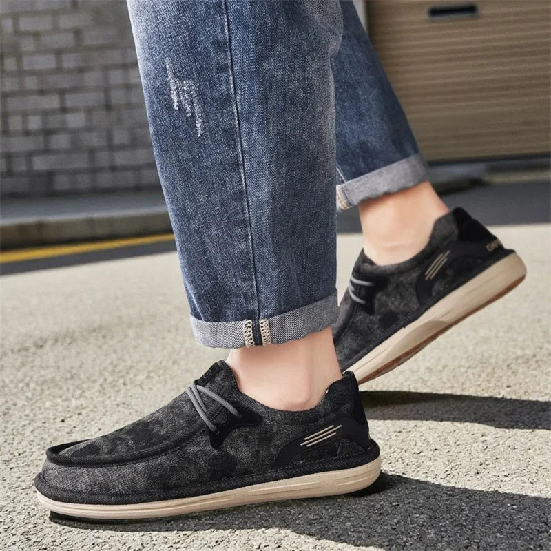 Wesley Washed Canvas Loafers