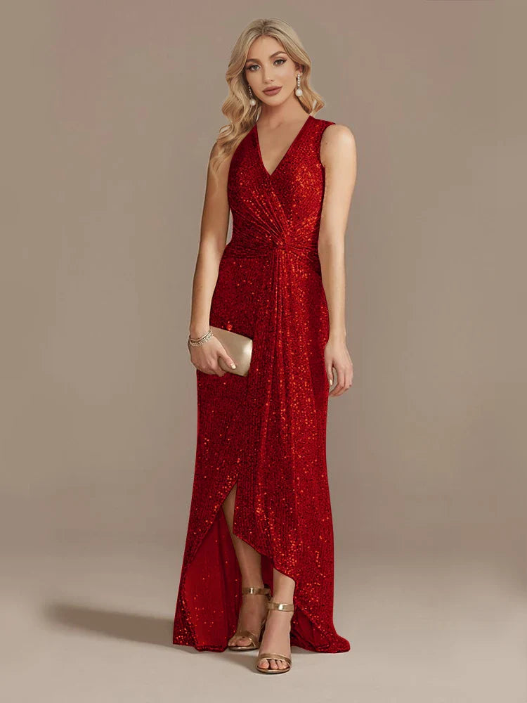 Mireya Sequin Evening Wedding Guest Dress