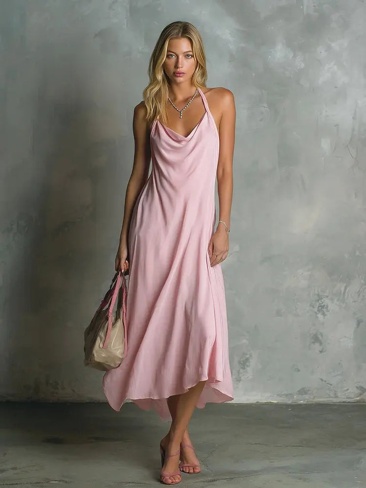 Genoveva Cowl Neck Midi Dress