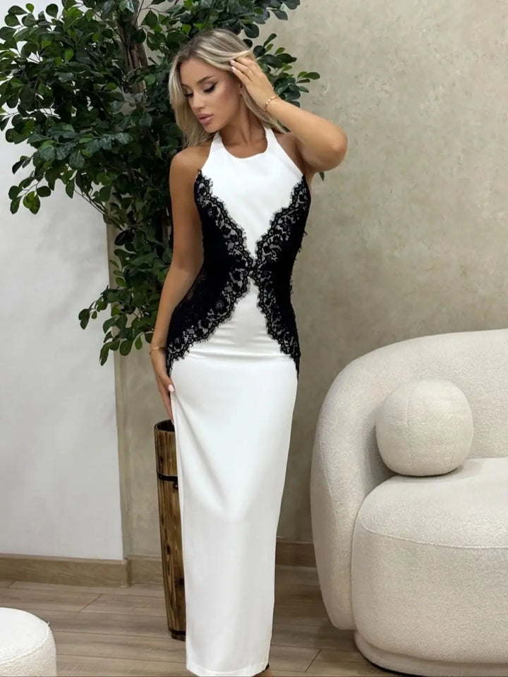 Jade Elegant Lace Maxi Dress