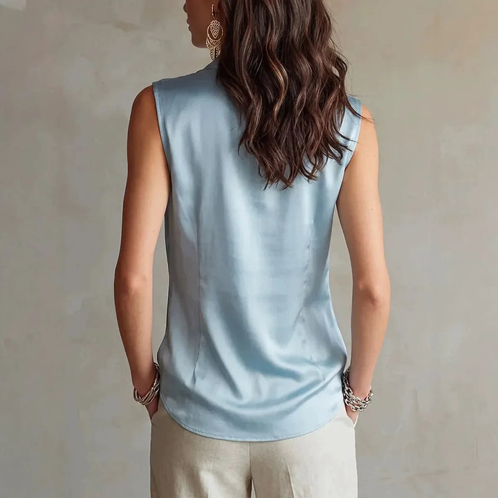 Victoria Draped Cowl Neck Blouse
