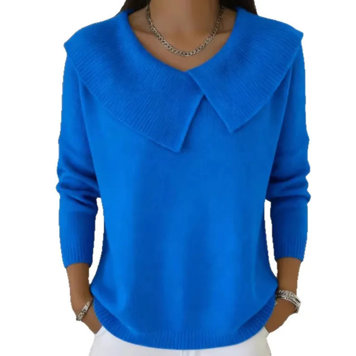 Anneke Fold Collar Sweater