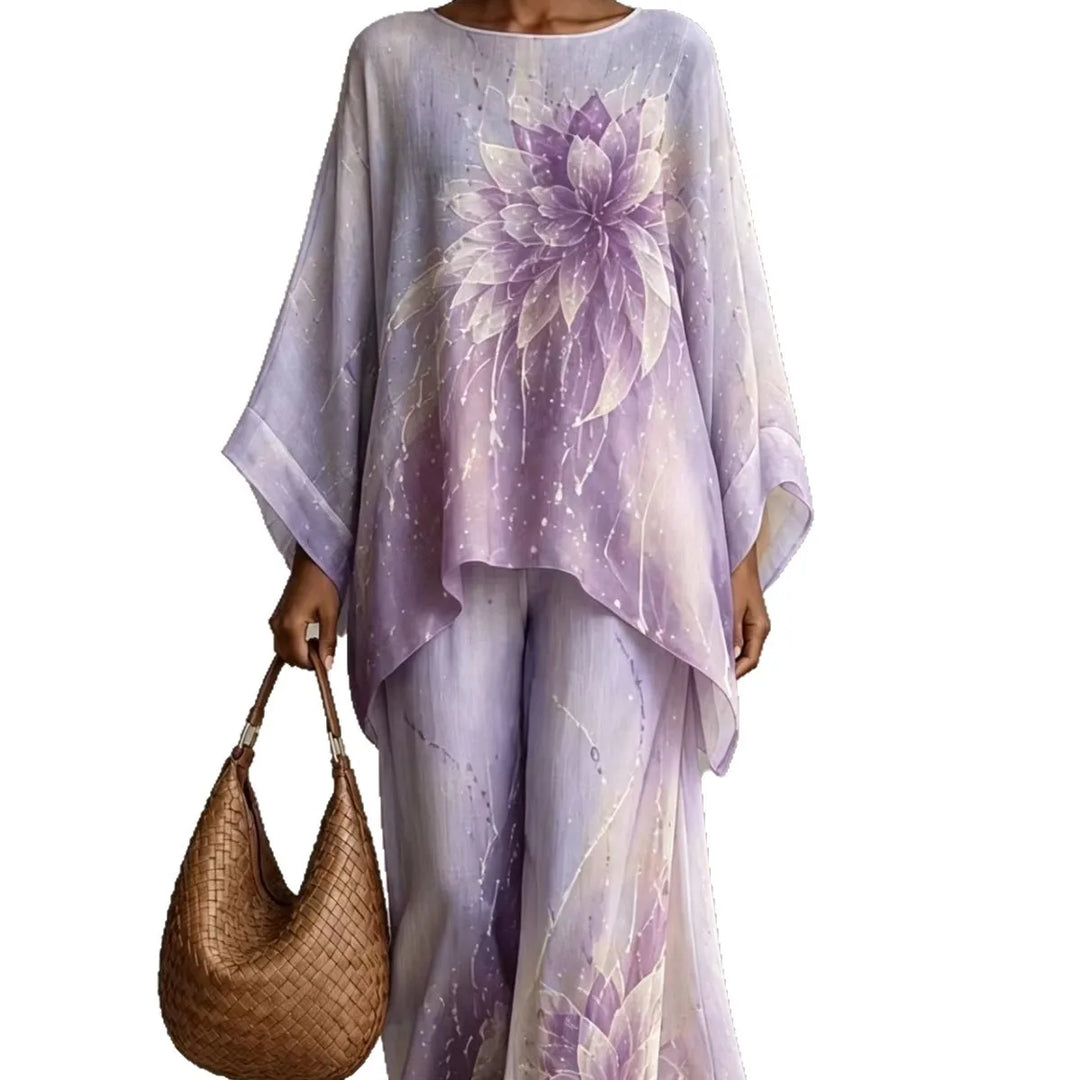 Marren Printed Loose Two-Piece Set