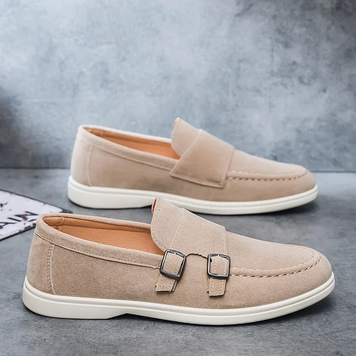 Lugano Orthopedic Double Buckle Loafers