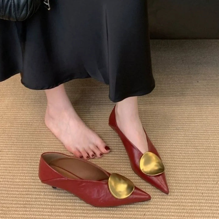 Arabella Comfortable Pointed Toe Low Heels
