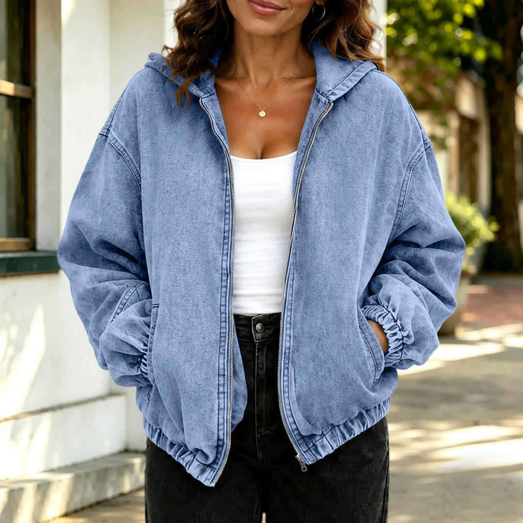 Harper Hooded Denim Jacket