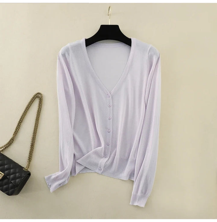 Nevaeh Ice Silk Cardigan
