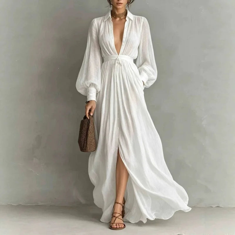 Jordyn Lantern Sleeve Maxi Dress