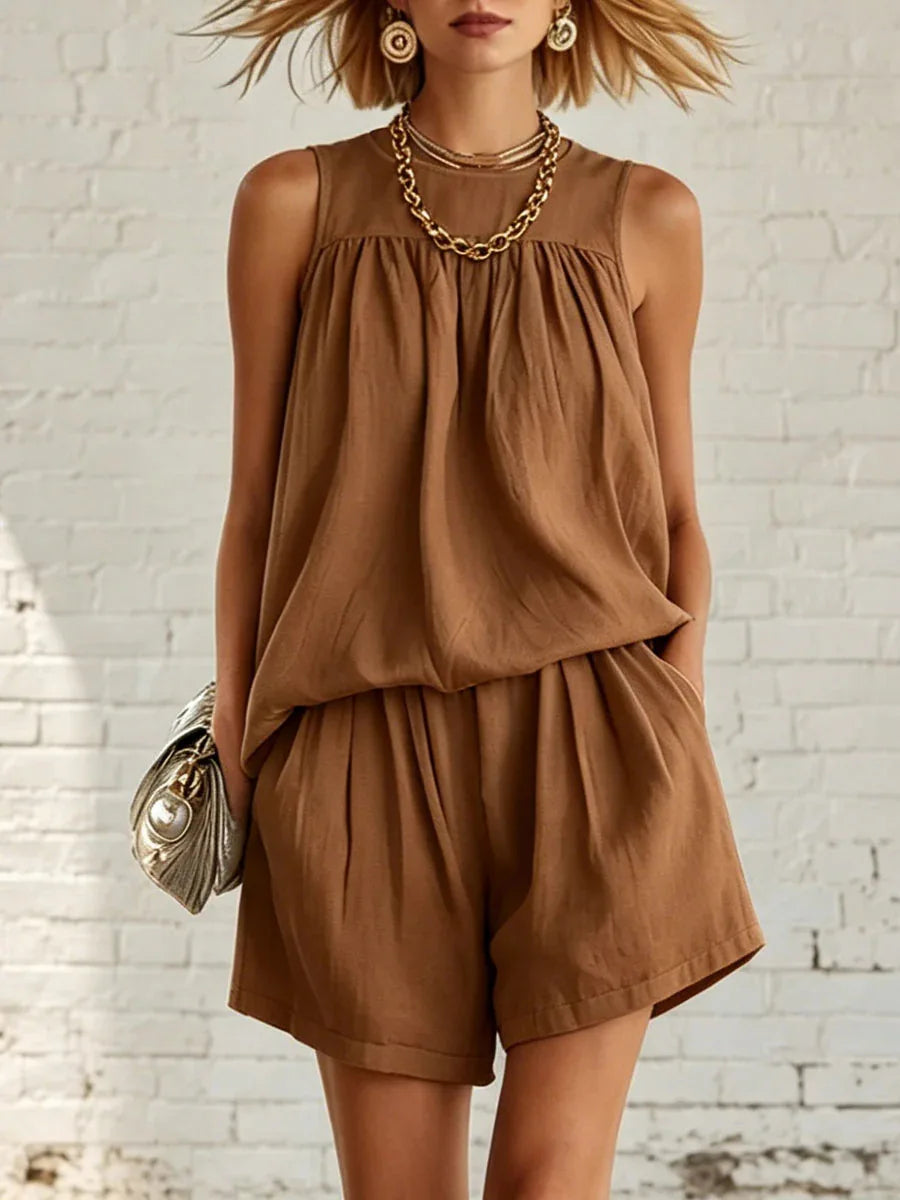 Lydia Casual Relaxed Shorts Set