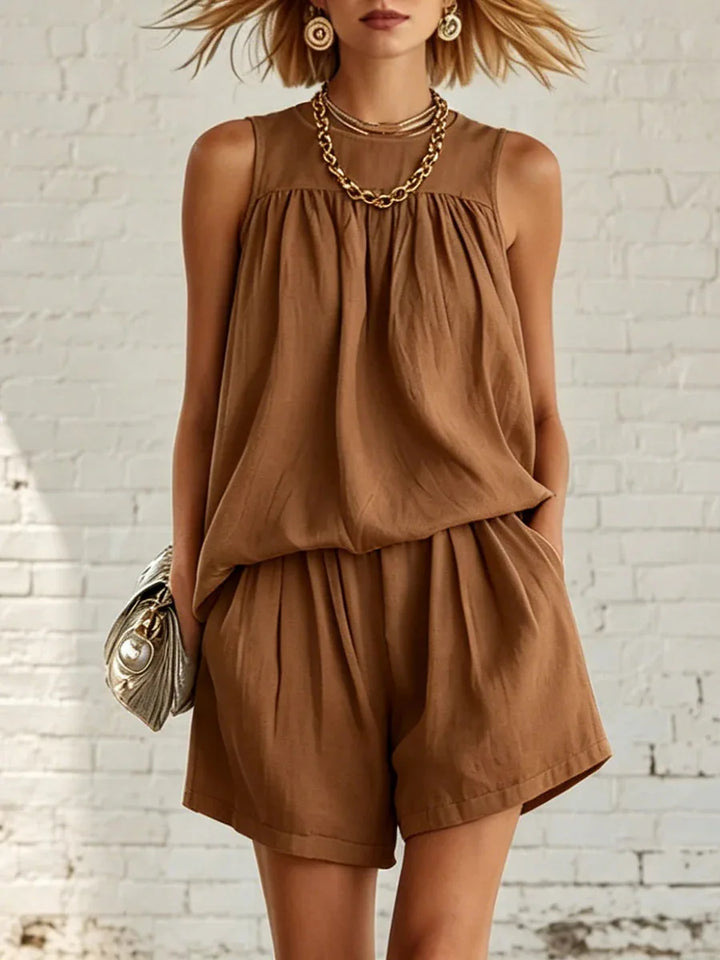 Lydia Casual Relaxed Shorts Set