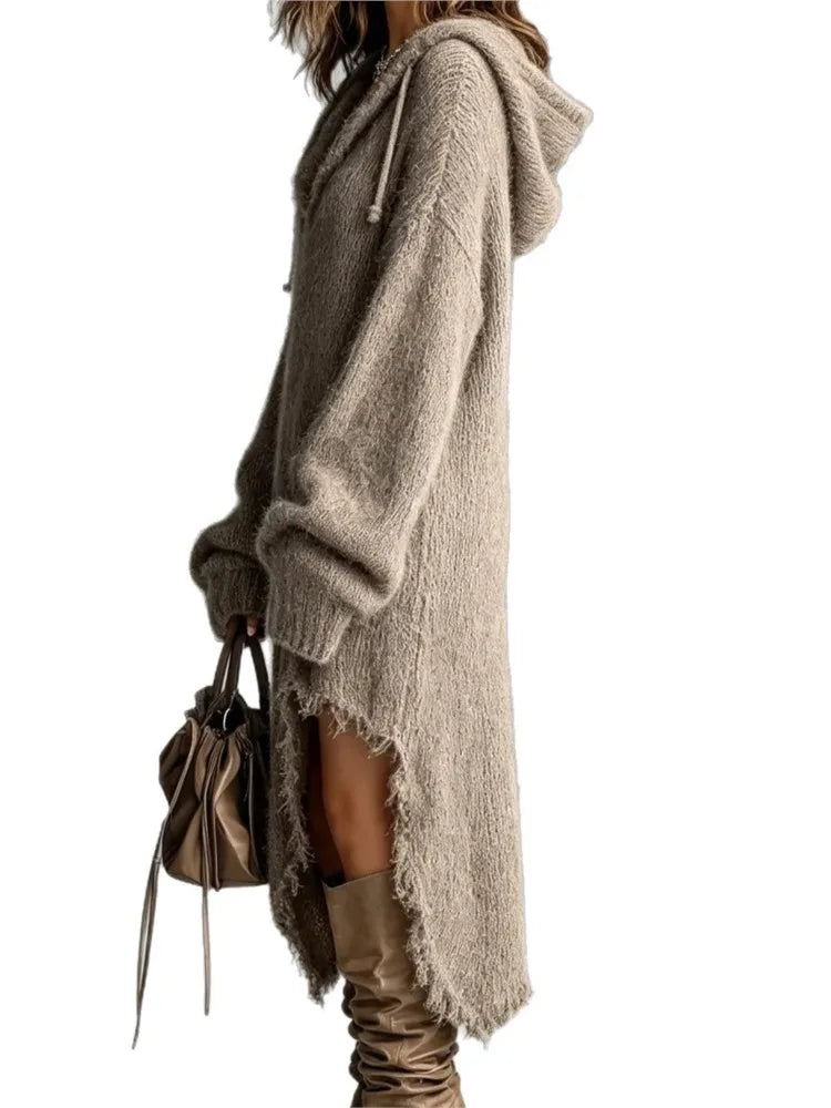 Marguerite Hooded Sweater Dress