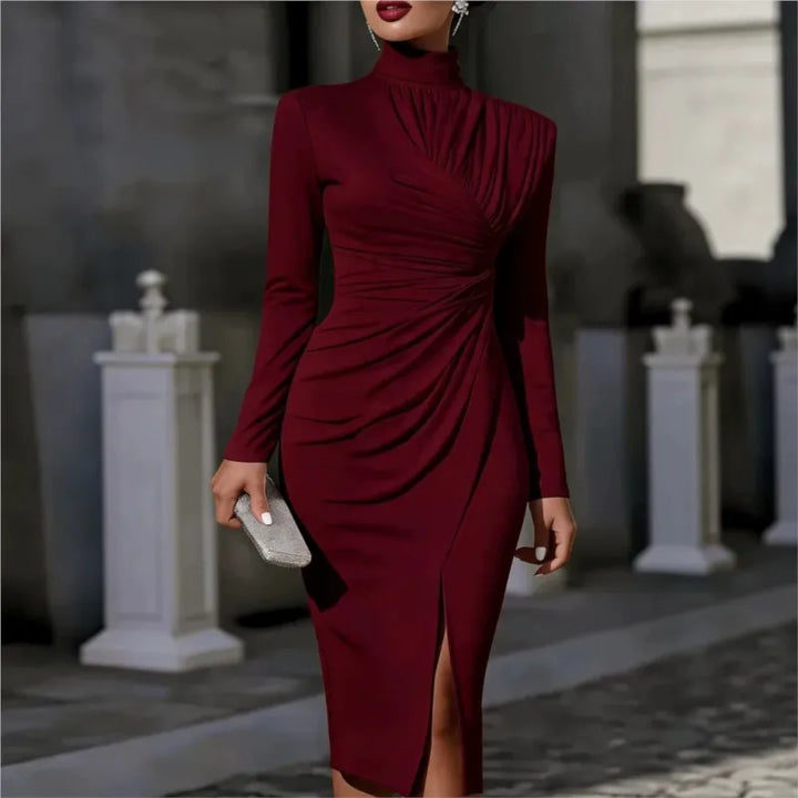Lindsey Ruched Midi Dress