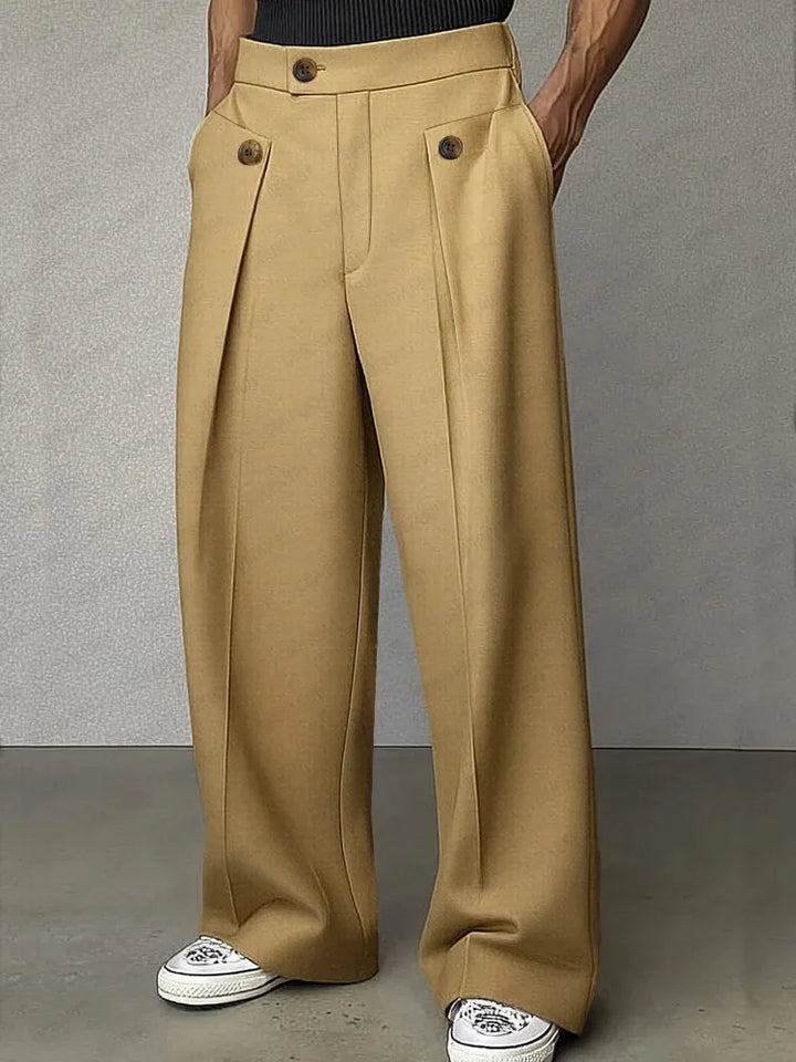 Mathias Button Tab Trousers