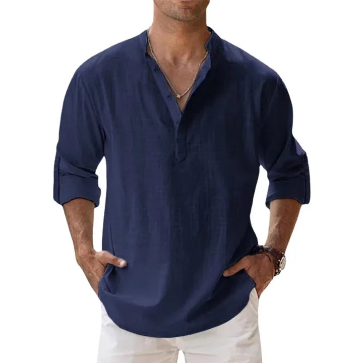 Ethan Long Sleeve Henley Shirt