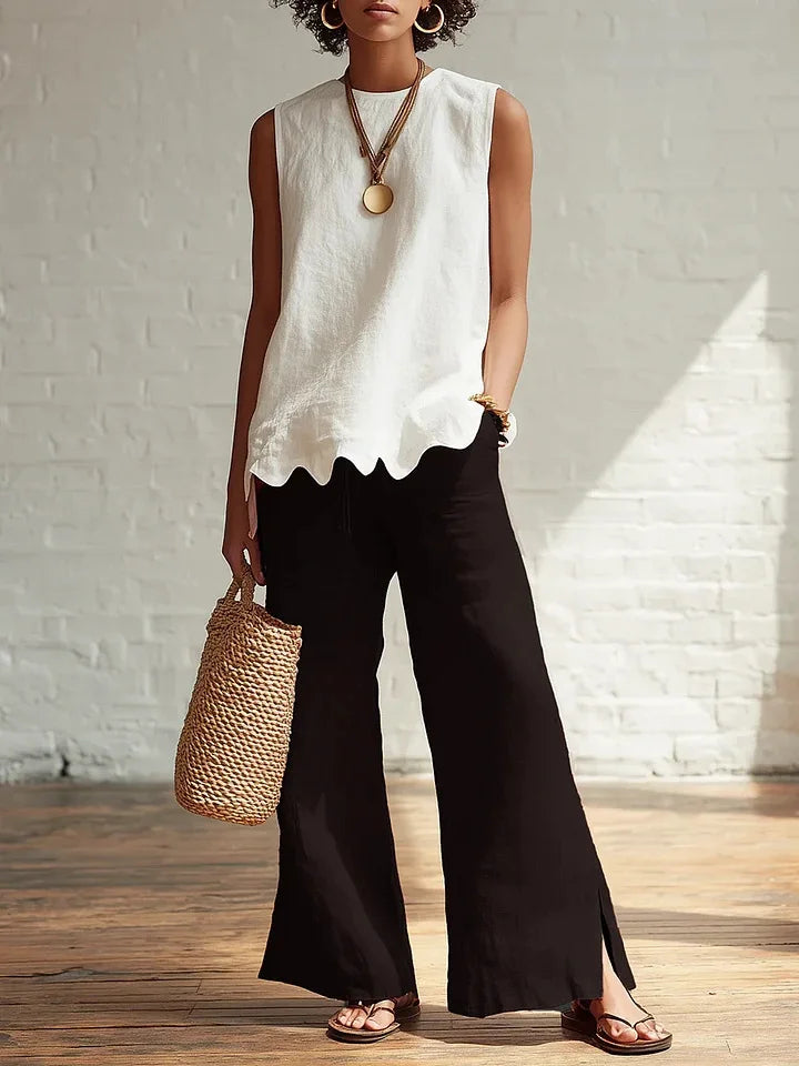 Bravelle Flowy Sleeveless Casual Top